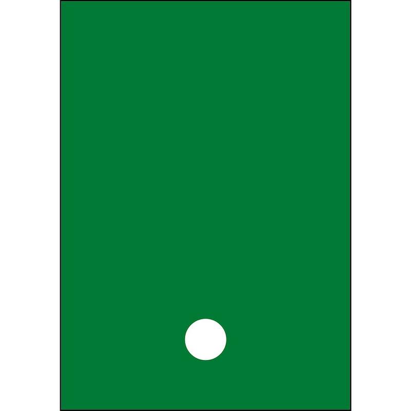 SYMBOOL - BRADY 911169 - '.' WIT OP GROEN 210X297MM (1 EA)