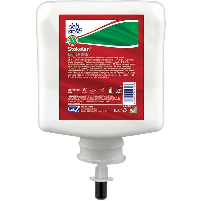 CRÉME MAINS 1L CARTOUCHE    STOKOLAN LIGHT PURE ST