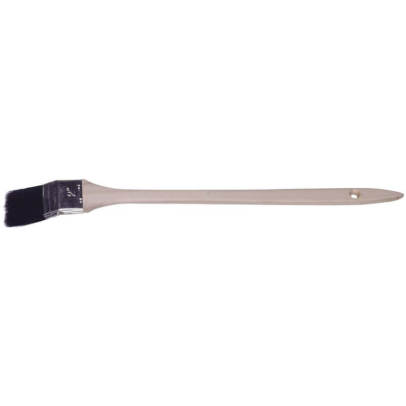 Betra - Pinceau coudé pour radiateur - Type 1919 - 1" - 25 mm - Fibres synthétiques noires - Manche en bois - 02025869
