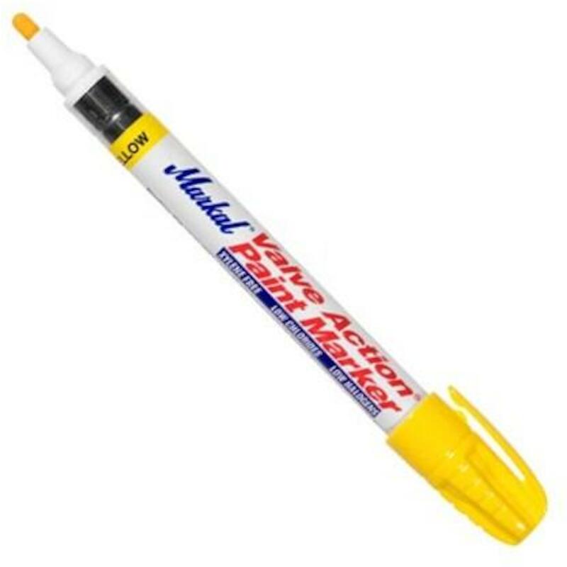 MARQUEUR PEINTURE JAUNE     VALVE ACTION    MARKAL