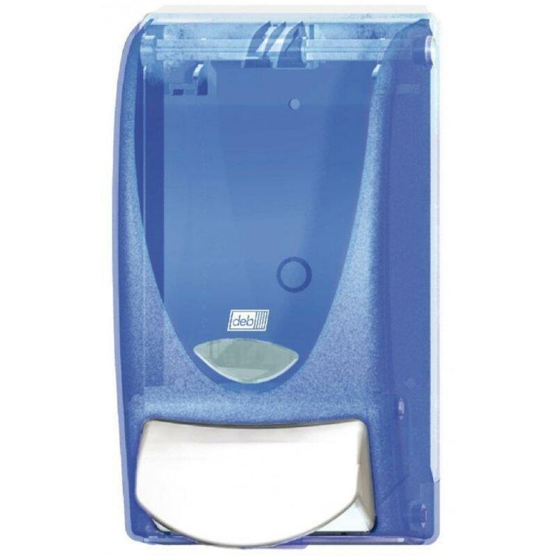 DISPENSER 1L TRANSP.BLUE    WASHROOM     DEB STOKO