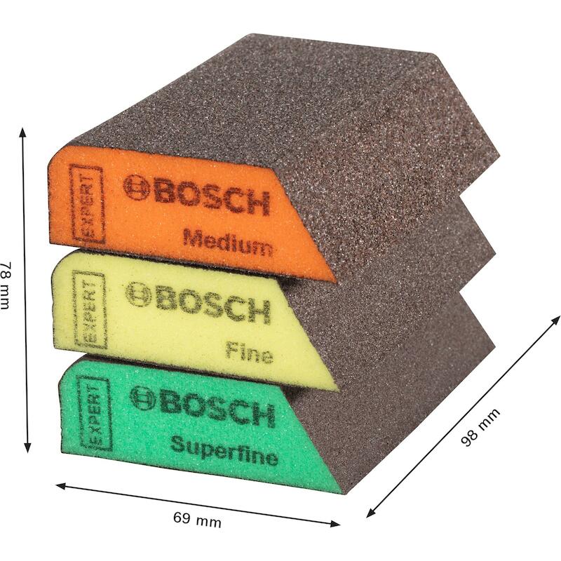 SCHUURSPONZENSET PROFILE    2608901174  (3ST)BOSCH