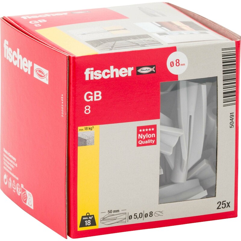 FISCHER GB 8 GASBETONPLUG GB