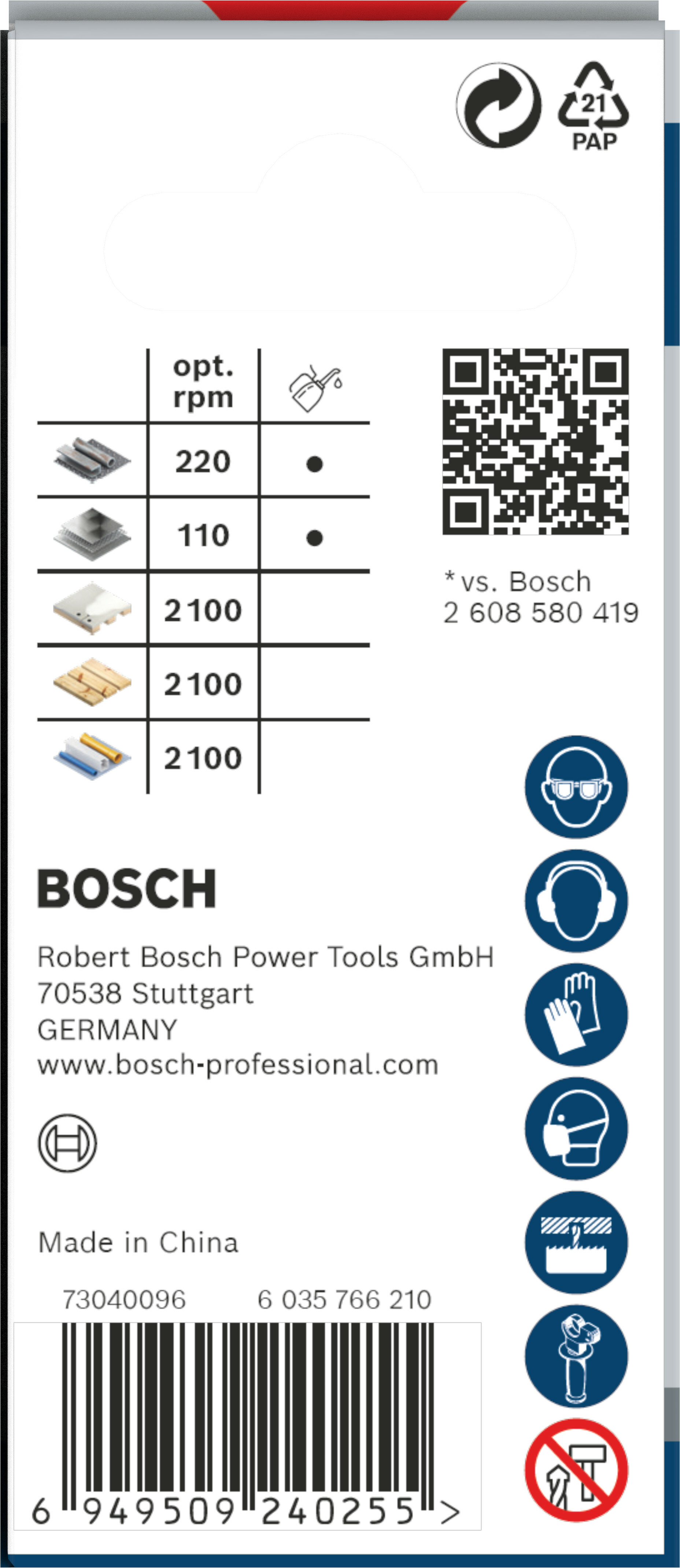 GATZAAG PRO MULTI MAT 40MM  2608594381       BOSCH