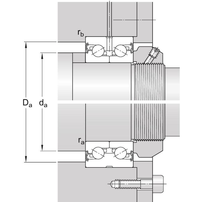 HOEKCONTACTKOGELTAATSLAGER  BEAS 025057 C-2RSH SKF