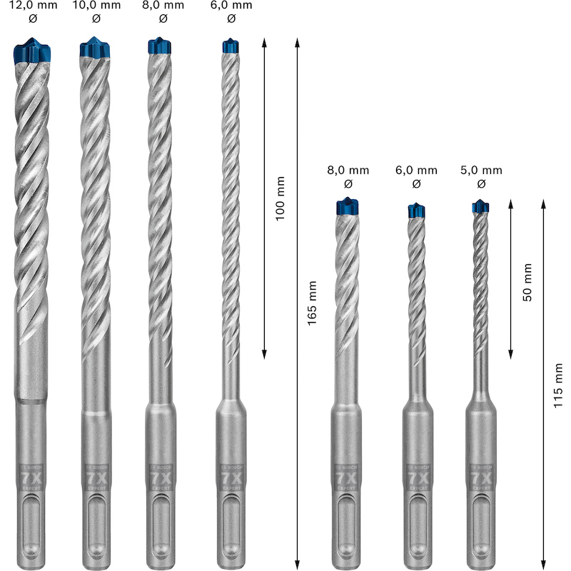 HAMERBOORSET SDS+           2608900195  (7ST)BOSCH