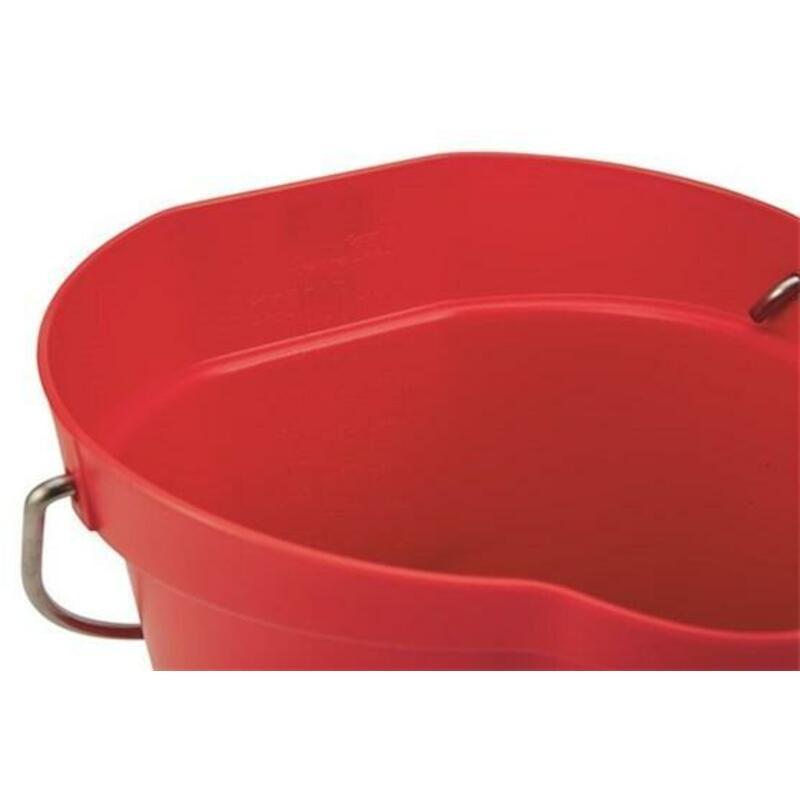 SEAU PP INOX ROUGE          5688/4  6L       VIKAN