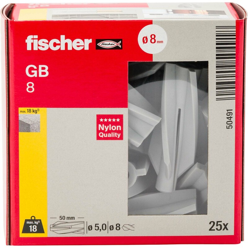 FISCHER GB 8 GASBETONPLUG GB