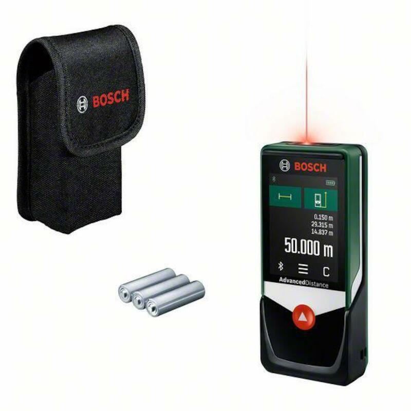 LASERAFSTANDSMETER 50M      ADVANCEDDISTANCE 3XAAA