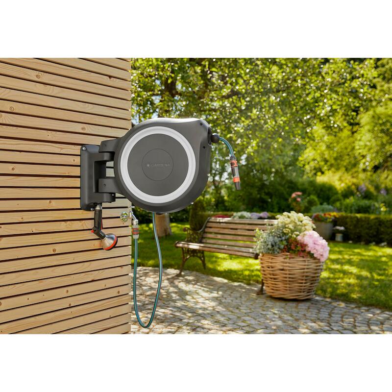 Gardena - Dévidoir mural - RollUp XL - 35 m - ø 13 mm - Blanc - 03166725