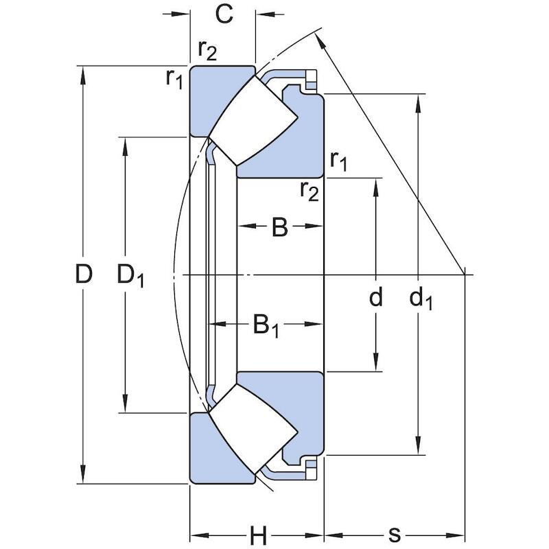 TONTAATSLAGER - SKF 29320 E