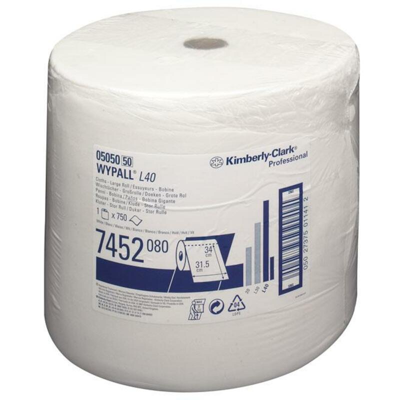 TORCHON BLANC WYPALL L40    7452 315X340 (750PC)KC