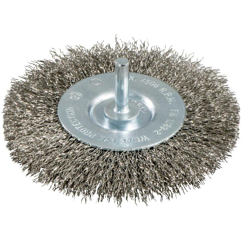 Metabo - Brosse circulaire sur tige - 630550000 - ø 75 mm - tige 6 mm - inox ondulé 0,3 mm - 02157359