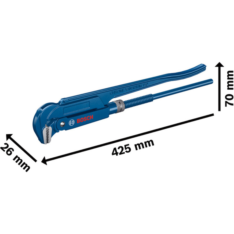 HOEKPIJPTANG 90° 420MM      1600A02W3V       BOSCH