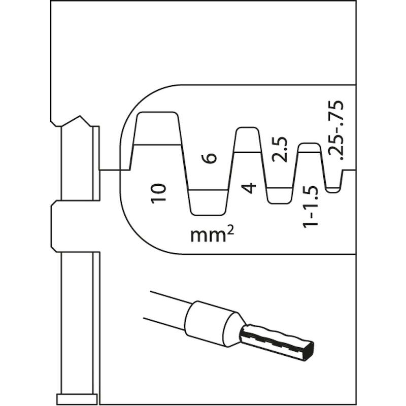 KRIMPBEK VR.KABELSCHOEN     8140-06         GEDORE