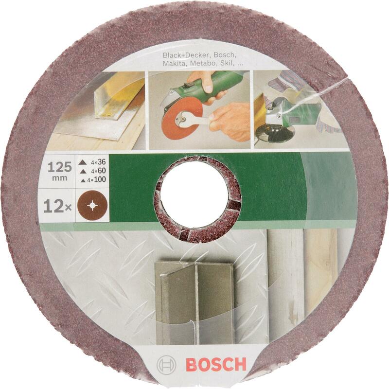 JEU DISQUES FIBR.125MM MÉT. 2609256254 DIVERS(12PC