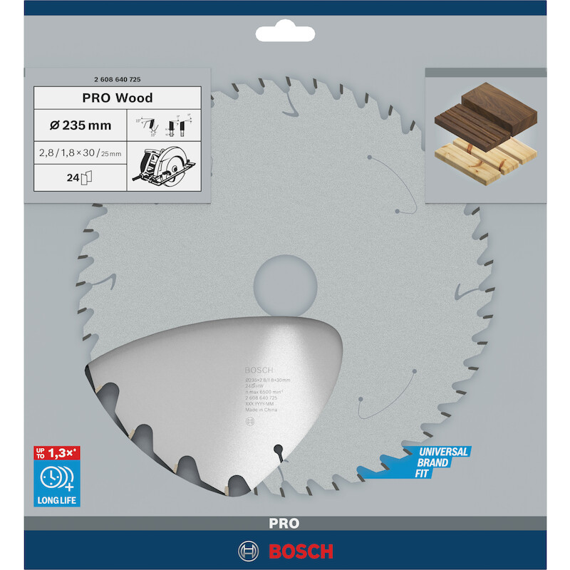 CIRKELZAAGBL.235X2,8X30 HOU.2608640725 24T   BOSCH