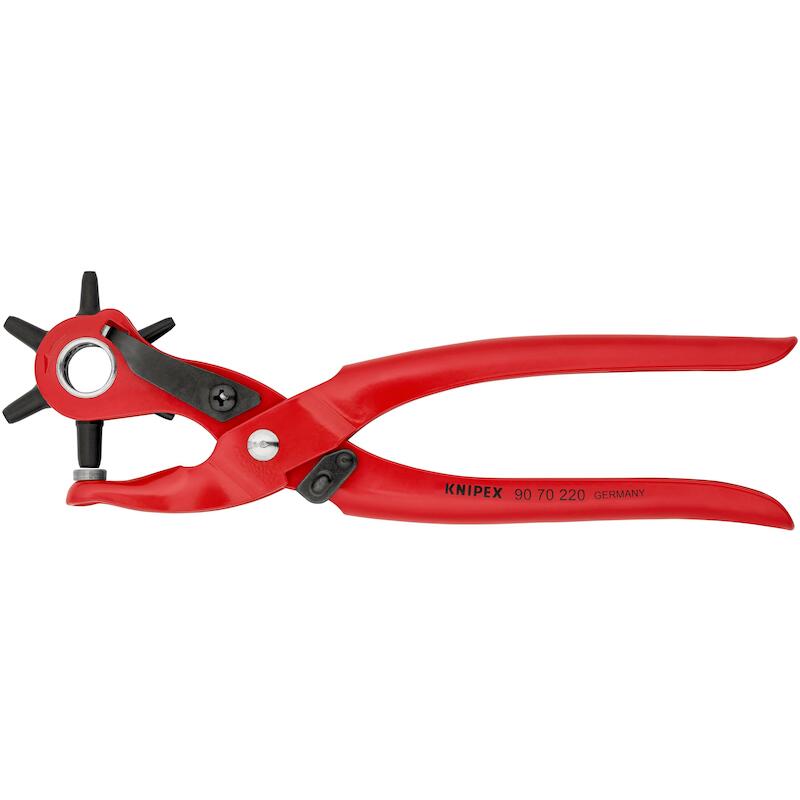 KNIPEX 9070220 REVOLVERPONSTANG ROOD POEDERGECOAT220 MM