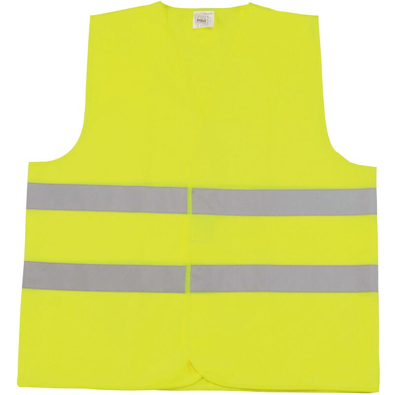 VEILIGHEIDSHESJE HV         2 STREPEN GEEL     XL