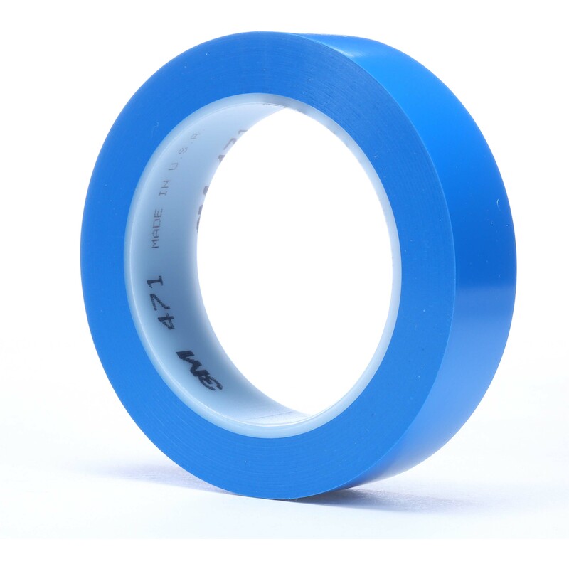 VINYLTAPE 0,13MM BLAUW      471  25MM X 33M     3M