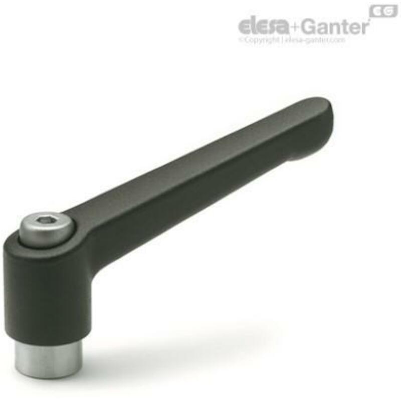 KLEMHENDEL VERSTELBAAR ZW.  300.1-45-M6-SW  GANTER