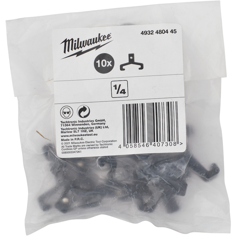 CLIP 1/4" POUR RAILS        4932480445 (10PC) MILW