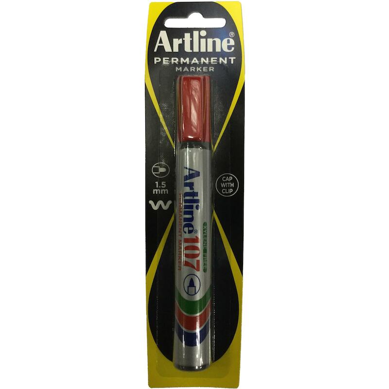MARQUEUR PERMANENT          EK107 ROUGE    ARTLINE