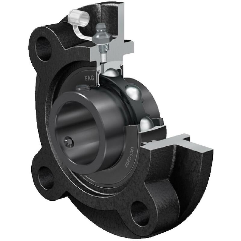 Fag - flanged housing unit - round - UCFC212-J7 - ø 60 mm - 02923756