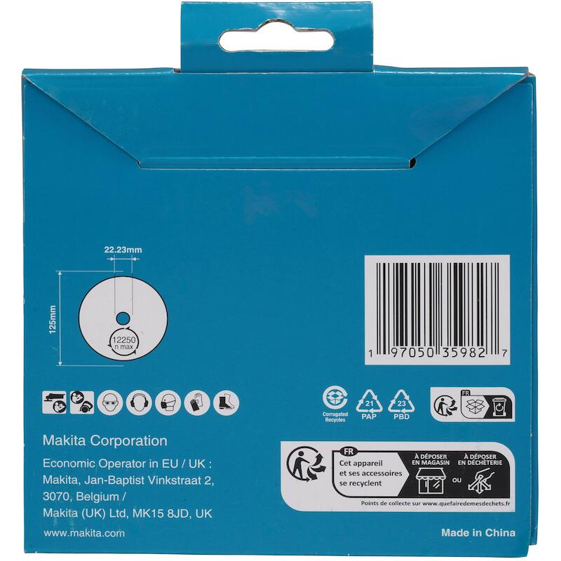 DIAMANTSCHIJF 125MM         D-80167         MAKITA