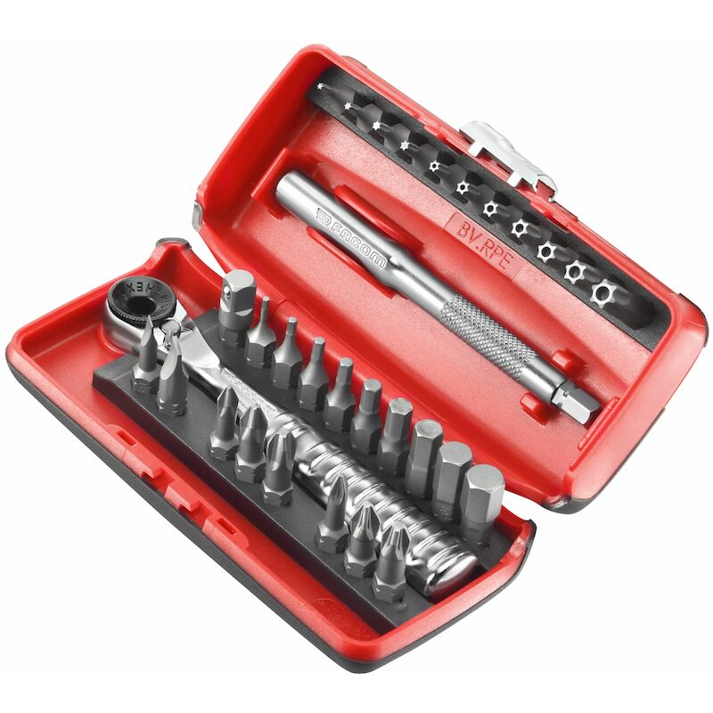 RATELSLEUTELSET 1/4"        R.PEJ31PB (31ST) FACOM