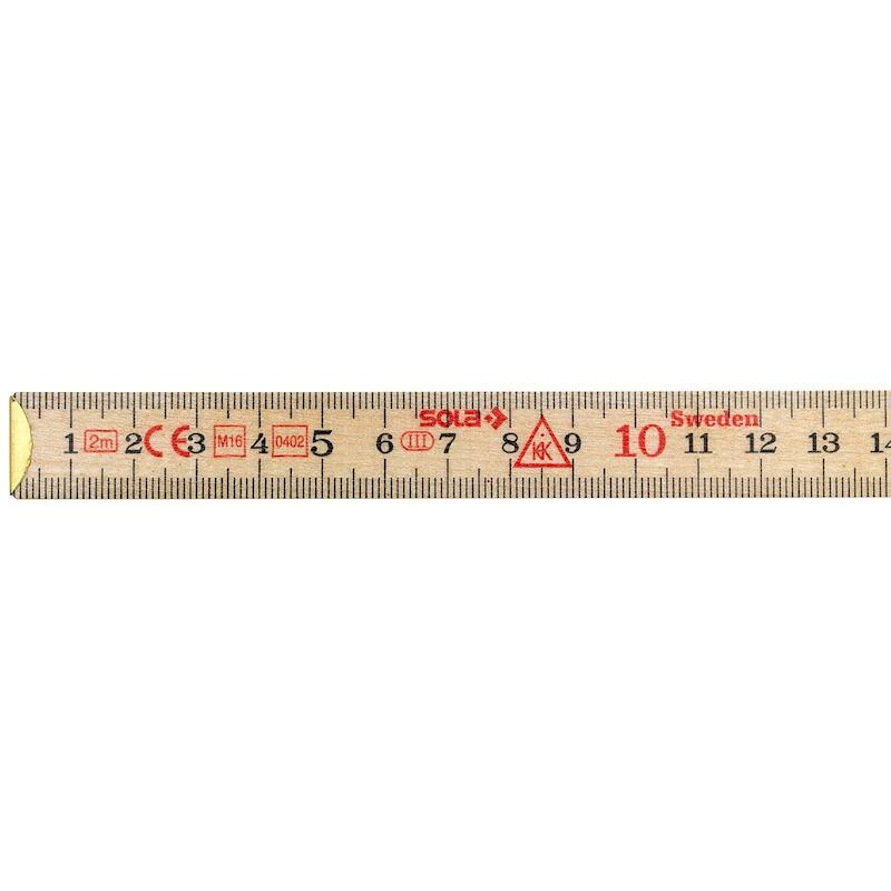 VOUWMETER HOUT 2M WIT       H 2/10            SOLA