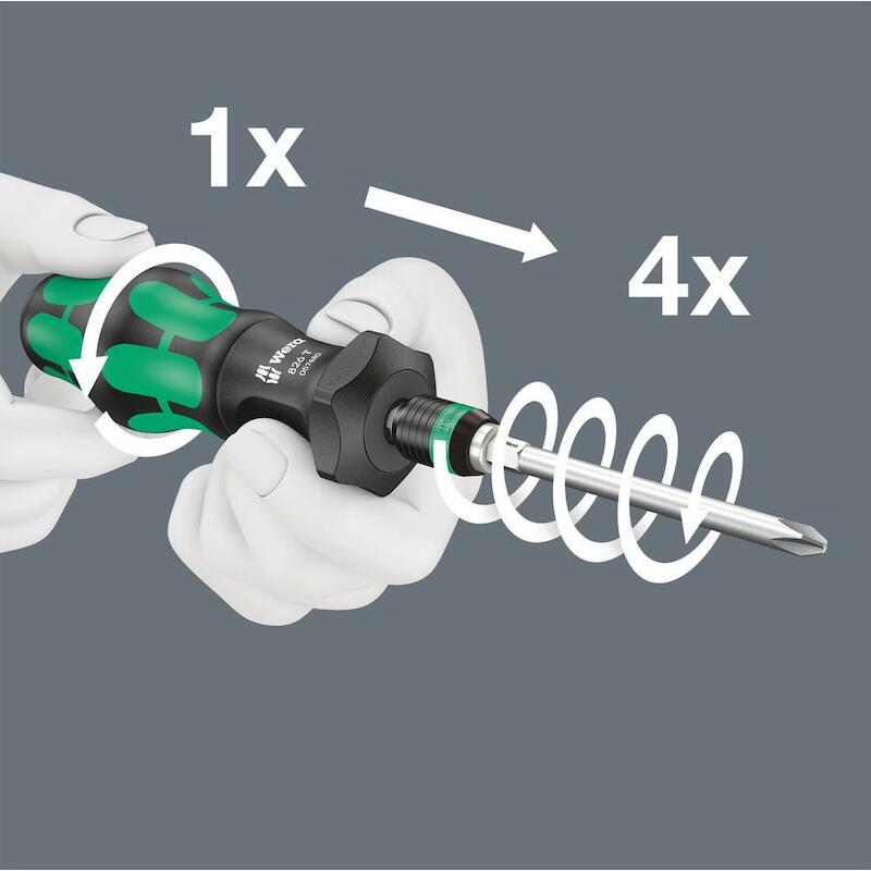 BITSCHROEVENDR. 1/4" KRAFTF 826 T TURBO       WERA