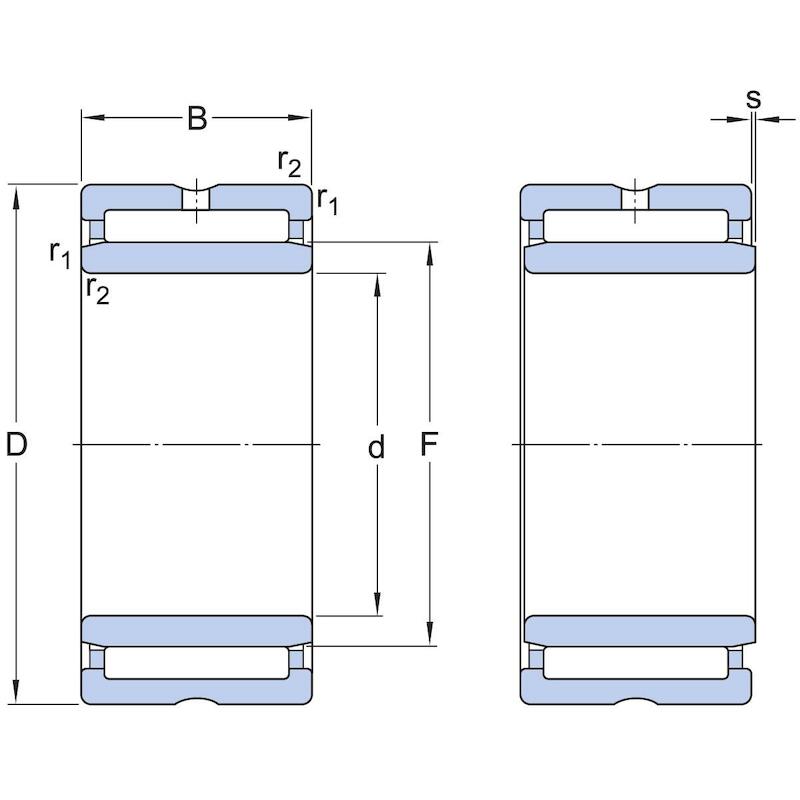 NAALDLAGER M. BINNENRING    NA 4910            SKF