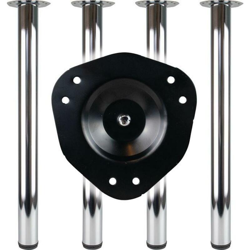 PIED D'TABLE INOX-LOOK 80MM 4062 - 870MM       BMB