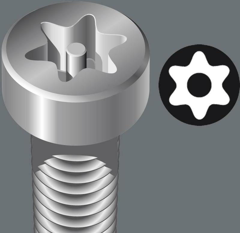 WERA 367 TORX BO SCHROEVENDRAAIER MET BORING (TX 20 x 100 mm)