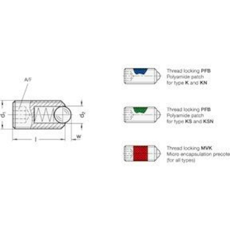 VEREND DRUKSTUK             615.3-M8-KN     GANTER