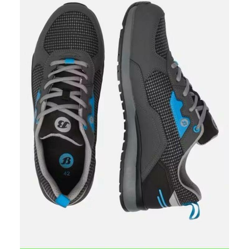 CHAUSS.ESD BAS S3 GR/BL     PEP W          41 BATA