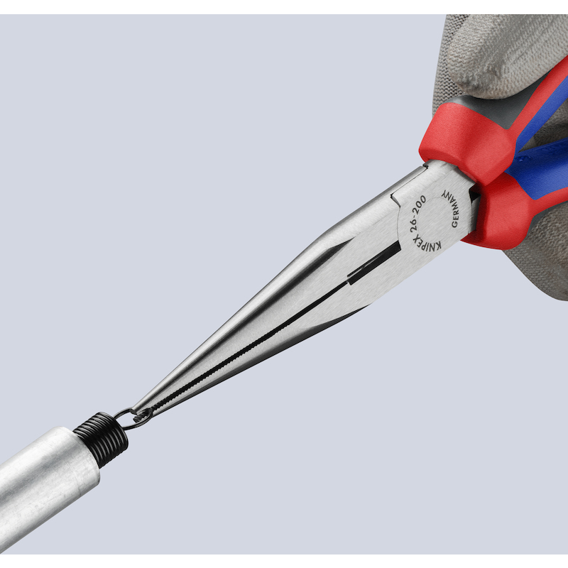PINCE DEMI-RONDE DROITE     26 12 - 200MM   KNIPEX