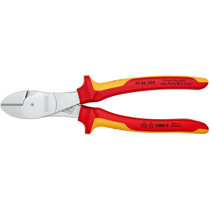 PINCE COUP.DE CÔTÉ VDE      74 06 - 200MM   KNIPEX