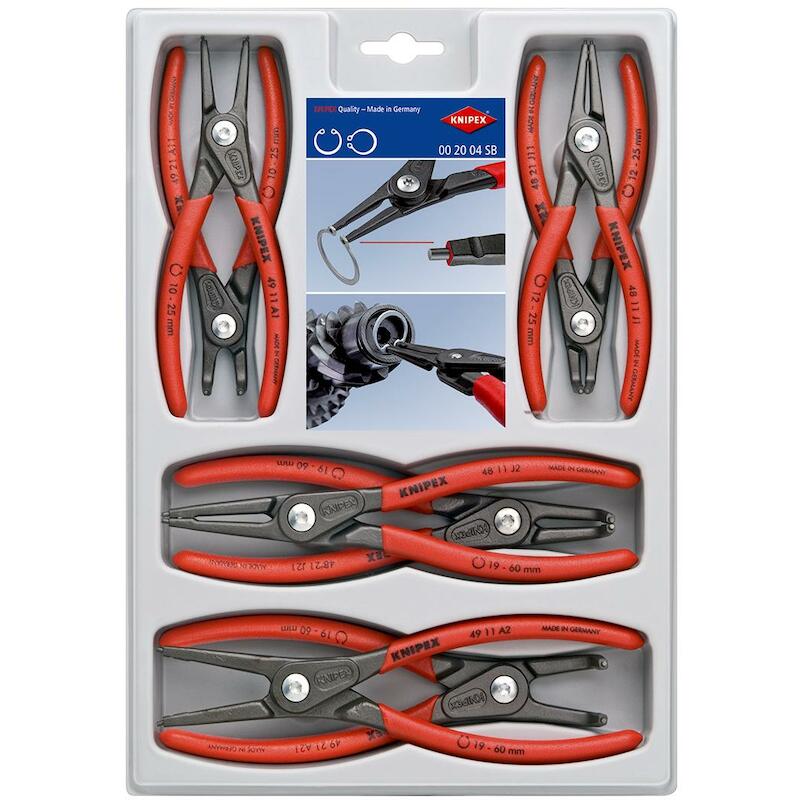BORGVEERTANGENSET 8-DELIG   00 20 04 SB     KNIPEX
