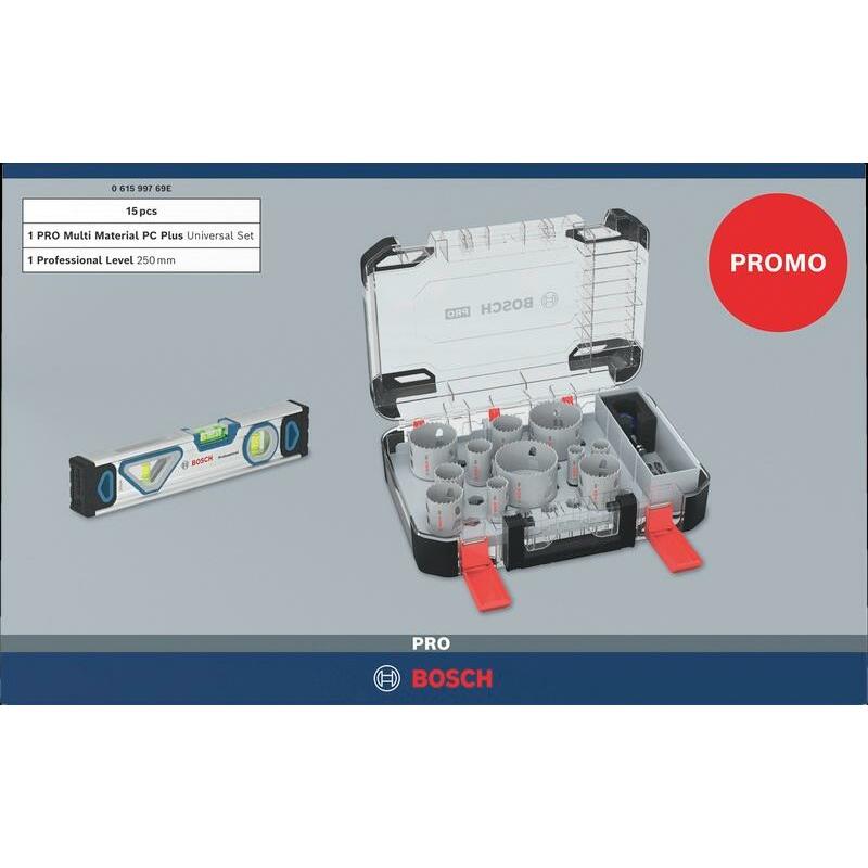 JEU SC.CLOUCHE+NIVEAU 25CM  061599769E (14PC)BOSCH