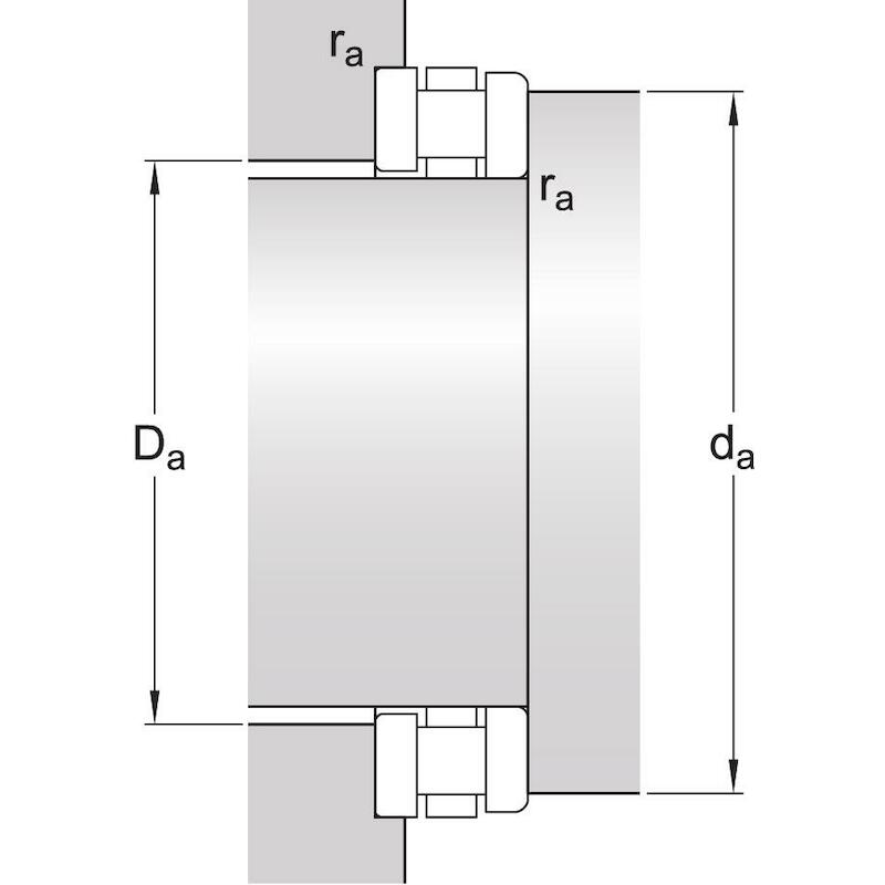 CILINDERTAATSLAGER - SKF 81208 TN