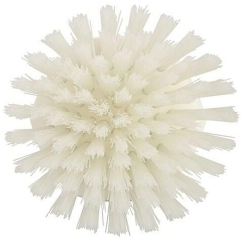 BROSSE RONDE POL.DUR BLANC  3885/5  110MM    VIKAN