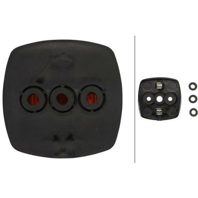 FEU ARRIÉRE 12/24V CARRÉ    2SA 003 057-021  HELLA