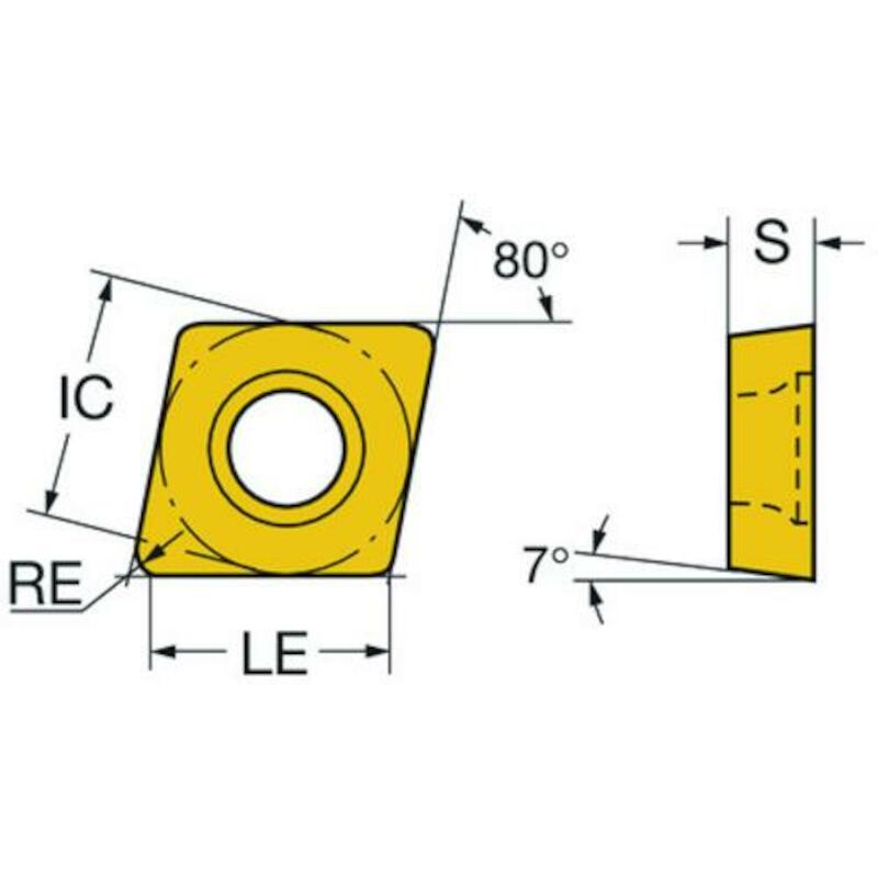 PLAQUETTE D'ÉCH CCGT 09 T3 02-UM    H13A SANDVIK C