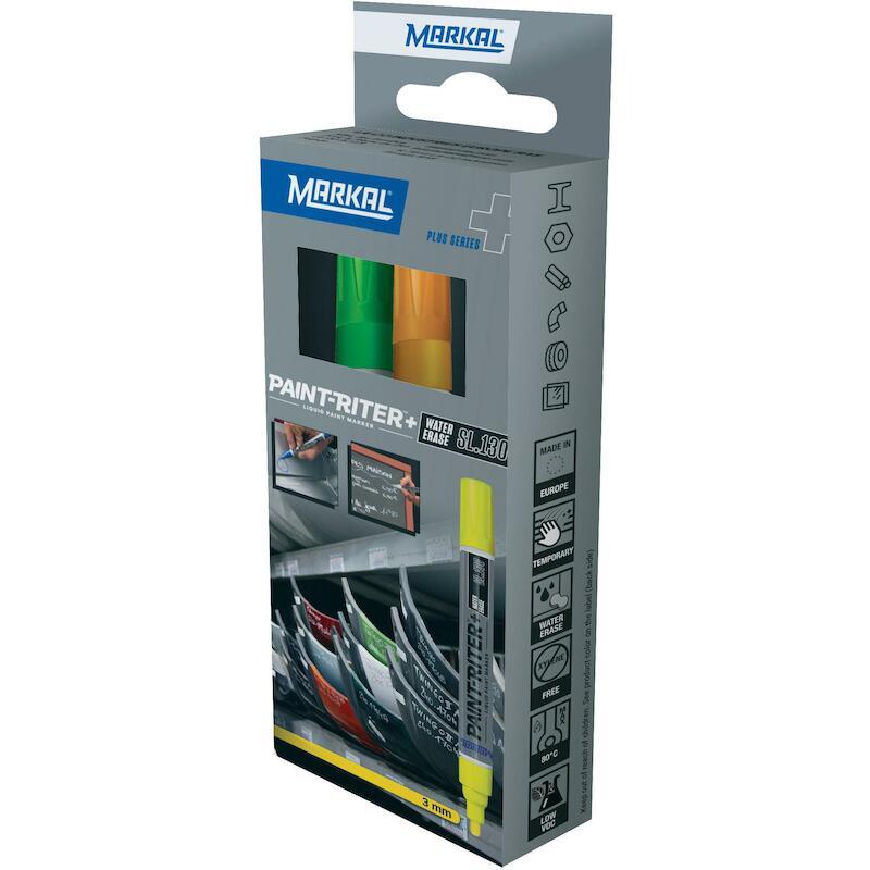VERFSTIFTENSET FLUO-GR/OR   PAINT-RITER SL130(2ST)