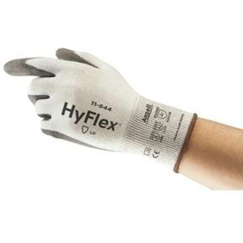 GANT HYFLEX BLANC/GRIS      11-644       10 ANSELL