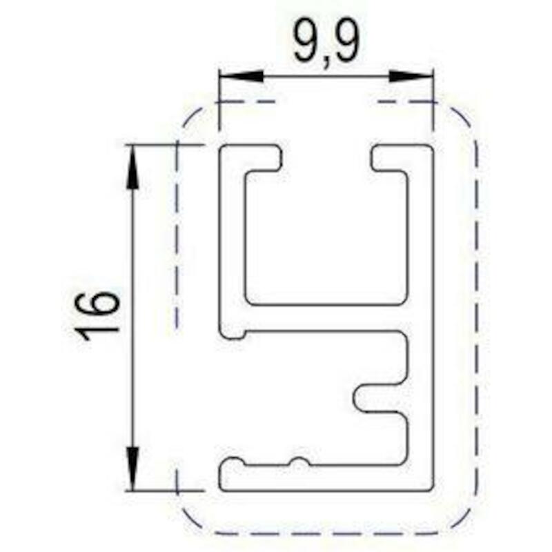 MOUSTIQUAIRE ALU ÉMAILLÉ    RP10830 BRUN RAL8019