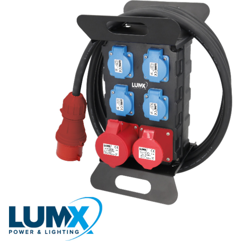 Lumx - Elektrische verdeelkast - 400 V - 12.800 w - met zekering - 6-voudig - lm 47990 - 03422207