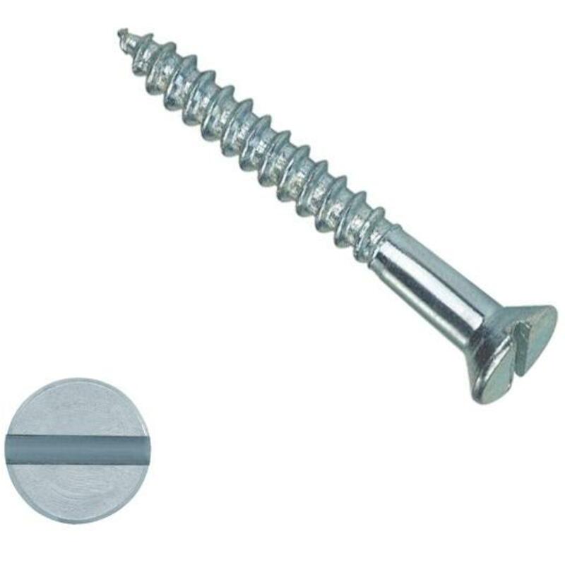 HOUTSCHROEF SLEUF VERZONKEN KOP - DIN 97 - 6 X 40MM - VERZINKT